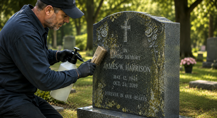 Restoring the Beauty of Their Monument With an Expert Grave Maintenance Service