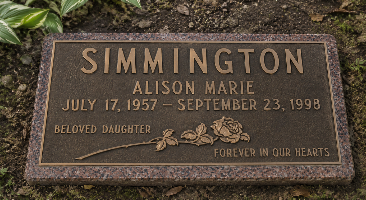Custom Flat Marker Headstone