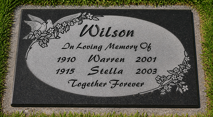 Flat Grave Marker